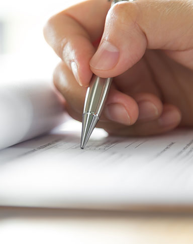 filling out form image